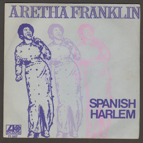 ARETHA FRANKLIN spanish harlem TÜRK BASKI 45 LİK 1971 DİPSAHAF PLAK